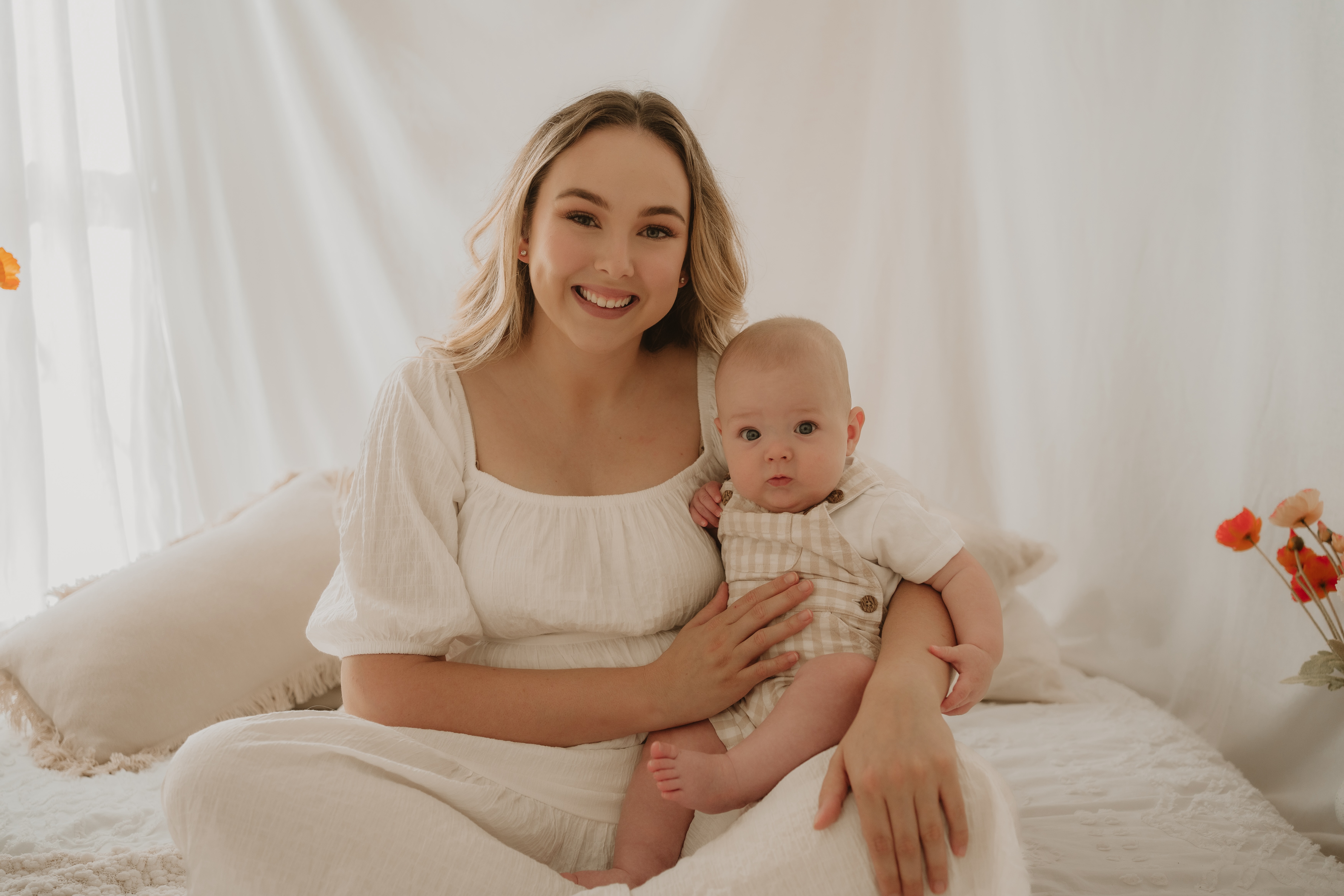 Image of Tam and her baby